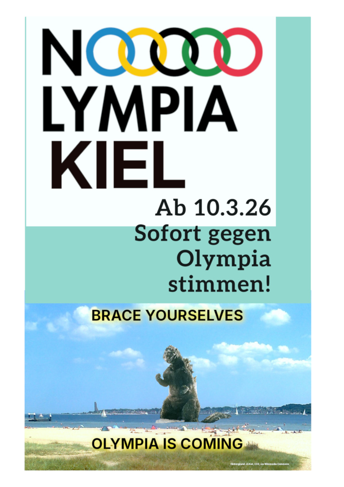 NOlympia Kiel 2026 Plakat